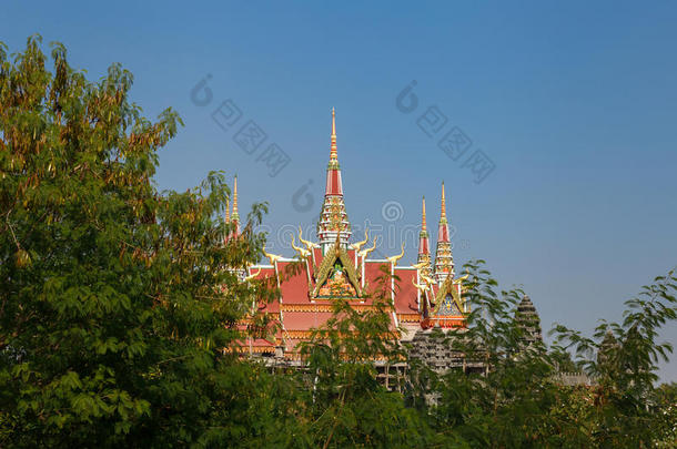 指已提到的人屋顶关于柬埔寨人修道院采用Lumb采用i