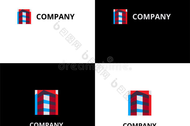 建筑师或建筑物公司标识