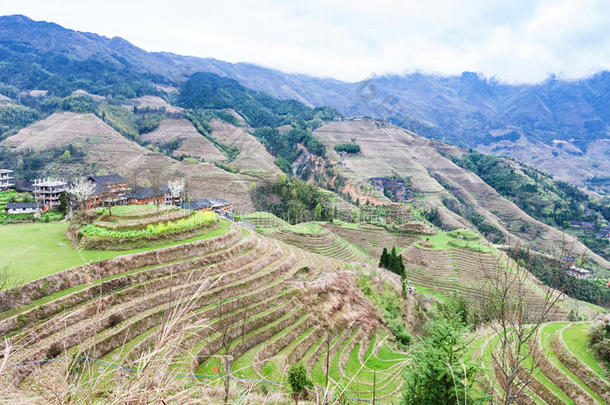 看法关于稻台地的小山采用大寨国家