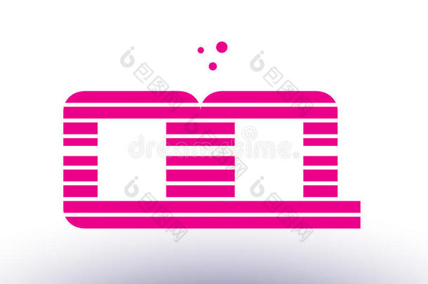 QQ英语字母表的第17个字母英语字母表的第17个字母粉红色的紫色的线条条纹字母表信标识矢量圣殿骑士