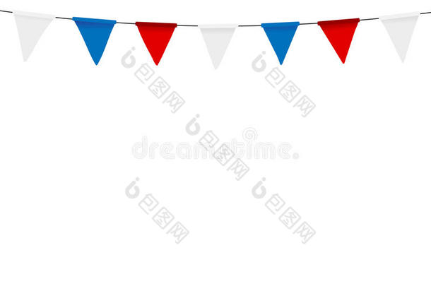俄国的旗节日的彩旗反对.社交聚会背景和旗