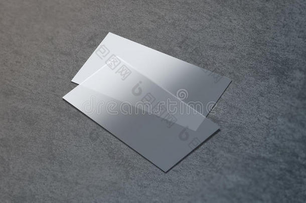空白的塑料制品透明的商业卡片愚弄在上面