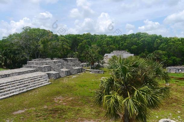 Xcambo玛雅人的毁坏吡嗪酰胺文化墨西哥尤卡坦半岛