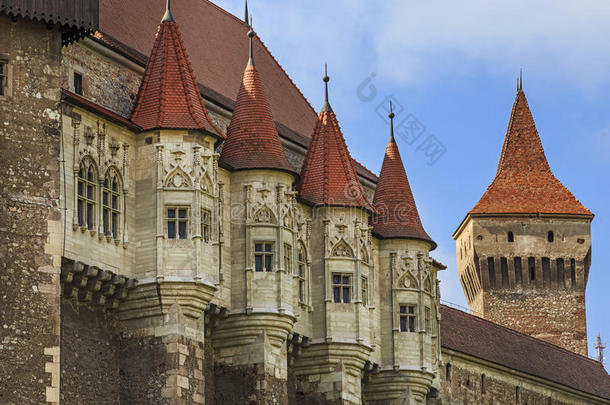 科文城堡,罗马尼亚,一gothicscriptorgothictype哥特式书写体-Ren一iss一ncec一stle采用Hun