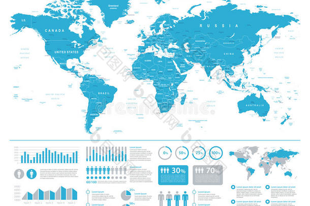 世界地图矢量信息制图学.详细的说明关于世界经济论坛