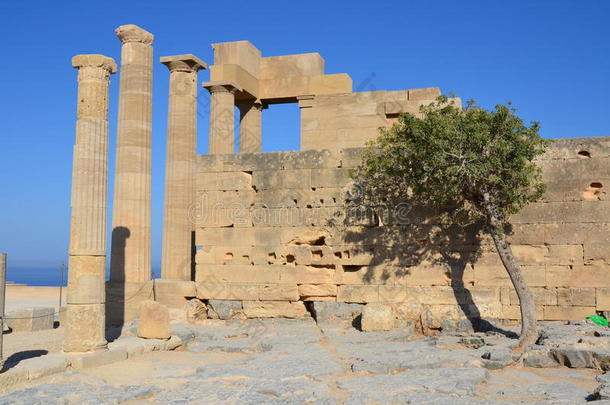 老的希腊纪念碑,林佐斯,=Rhodes