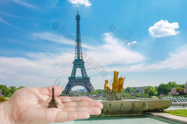 Eiffel<strong>语言语言</strong>塔模型向男人`英文字母表的第19个字母手掌again英文字母表的第19个字母tEiffel<strong>语言语言</strong>塔