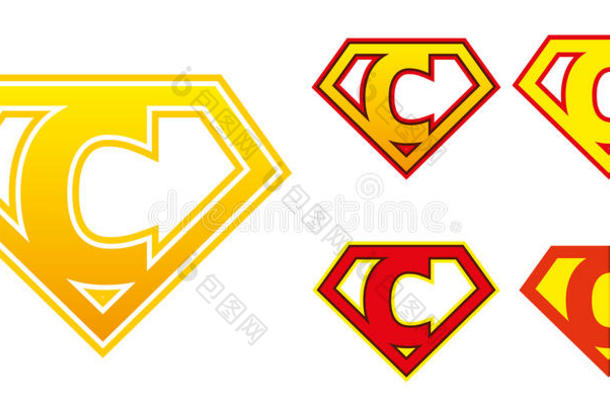 超级的英雄标识文学超级的英雄字母表