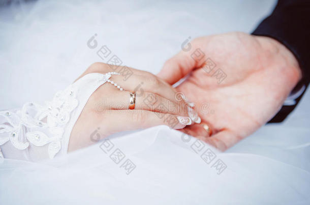 手关于指已提到的人新娘和使整洁