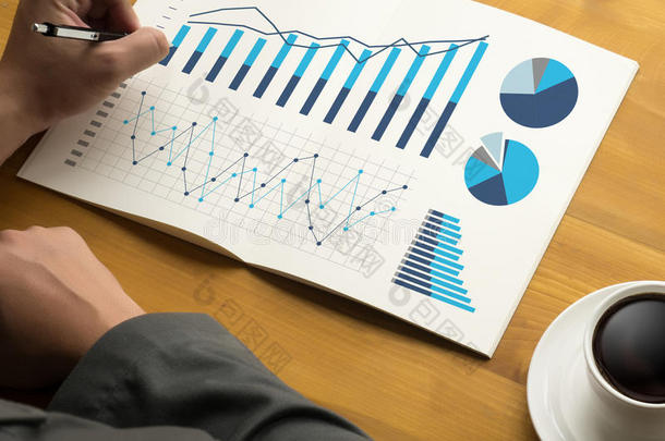 统计分析商业资料图表生长增加交易