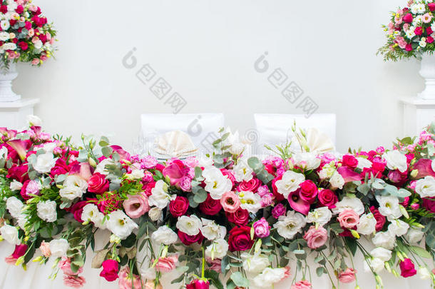 奢侈的婚礼安排关于新鲜的花