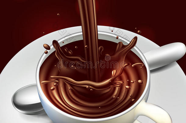 巧克力广告设计,高的详细的现实的厄斯特拉