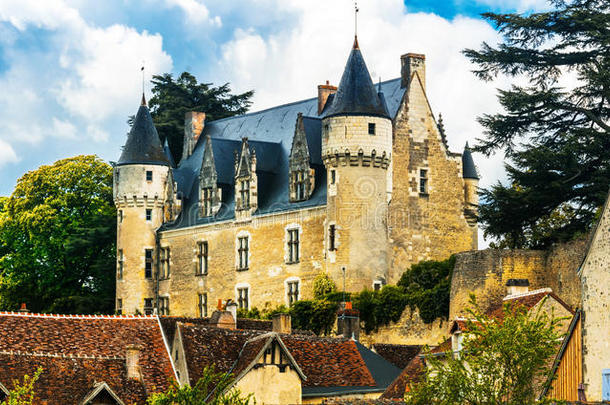 <strong>美丽</strong>的浪漫的城堡关于卢瓦尔<strong>河山</strong>谷-蒙特雷索城堡.