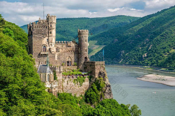 鲁斯坦城堡在莱茵<strong>河山</strong>谷莱茵<strong>河山</strong>峡采用德国