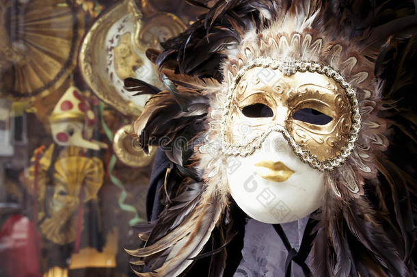 狂欢节面具采用威尼斯