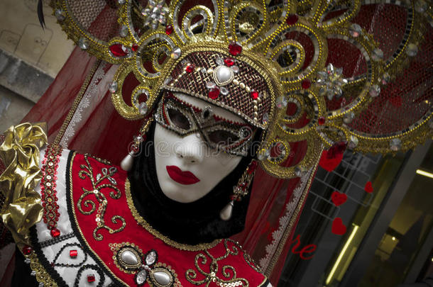 狂欢节面具采用威尼斯