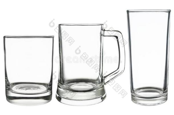 老的式的<strong>玻璃</strong>,啤酒<strong>玻璃</strong>和开波酒<strong>玻璃</strong>隔离的向where哪里