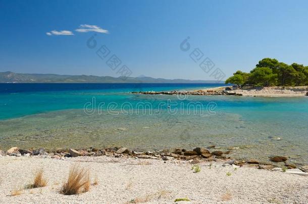 海环礁湖.加洛卡沃斯和加罗卡沃斯.卡桑德拉半岛,哈尔基迪基,北方的希腊