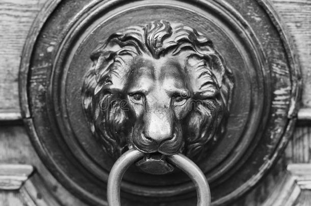 一古代的门手<strong>感</strong>和<strong>金属</strong>狮子上端采用第比利斯,美国佐治亚州