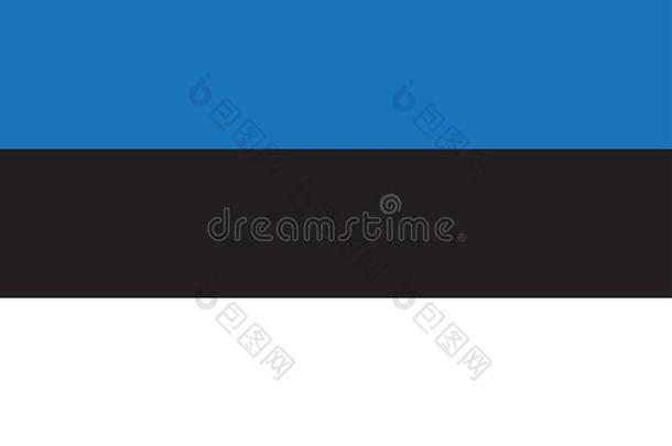 爱沙尼亚旗矢量说明.爱沙尼亚旗.国家的旗关于