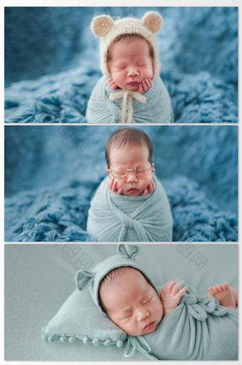 白色温馨可爱婴儿摄影图图片