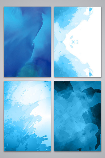 蓝色水墨抽象背景图图片素材免费下载
