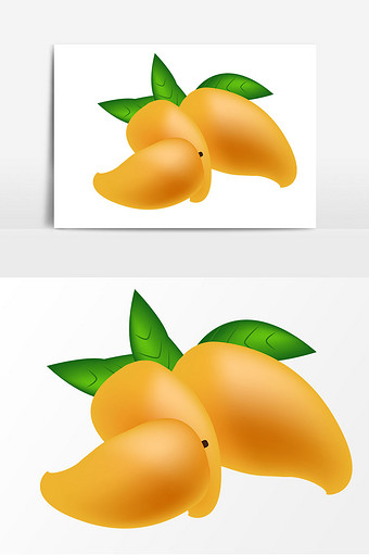手绘芒果食物元素图片素材免费下载