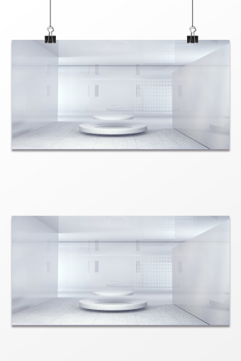简约大气C4D电商促销白色宣传背景psd_通用背景图片_1024x1531-潮点视频