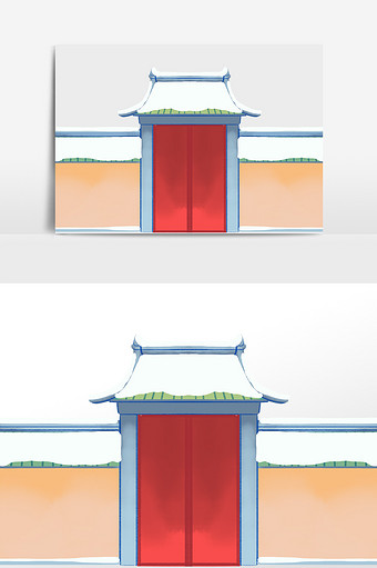 中式落雪建筑背景图片素材免费下载 高清版权图片可商用 潮点视频