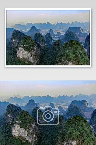 航拍桂林十里画廊景区摄影图片jpg340*512PX图片素材