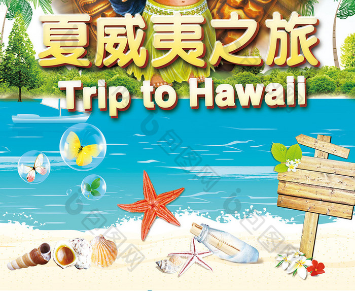 夏威夷旅游海报
