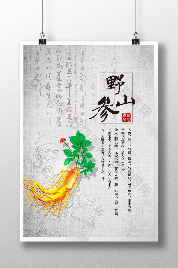 野山参人参养生滋补提神促销图片