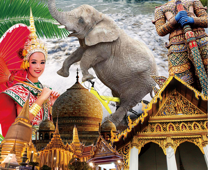 境外游泰国旅游单页设计