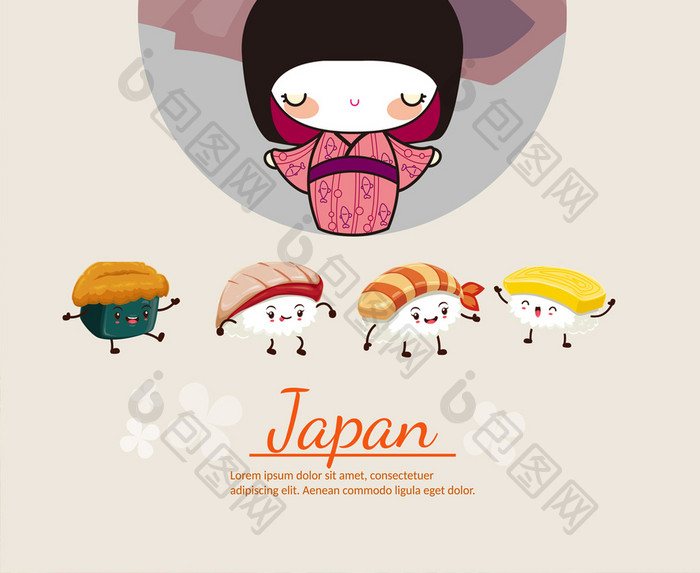 日本寿司形象海报