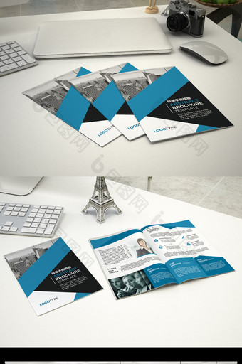 企业文化企业公司介绍传单折页设计PSD图片