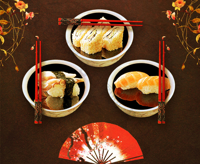 日式料理餐饮海报设计