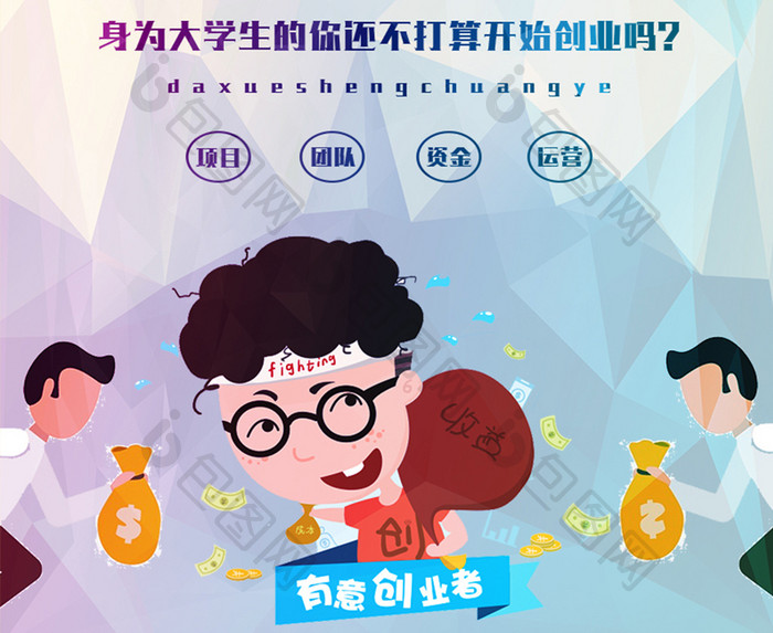 大学生创新创业海报设计