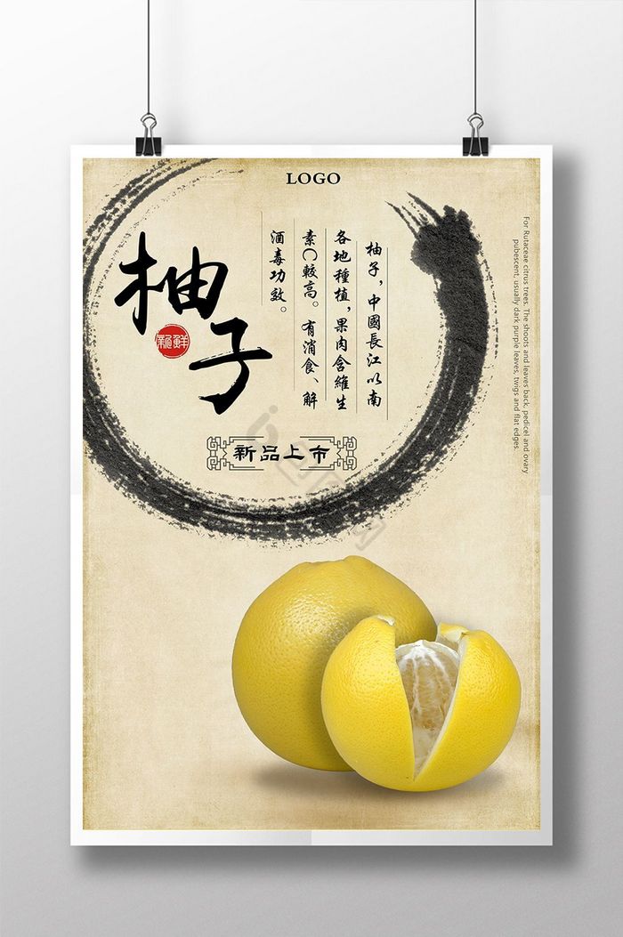 中式柚子图片