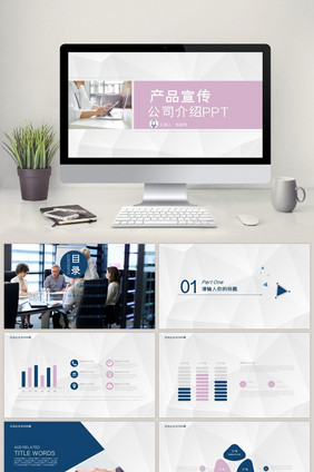 产品宣传 企业简介 公司介绍PPT模板