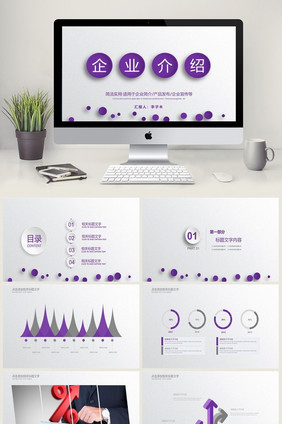 公司简介 产品介绍 企业宣传 PPT模板