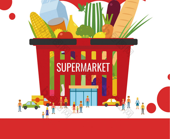 精美好看的超市促销活动图片素材免费下载,本次作品主题是广告设计