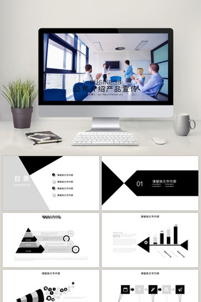产品介绍 公司简介 简介PPT模板