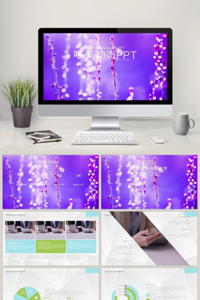 唯美动态工作总结 汇报 述职ppt模板