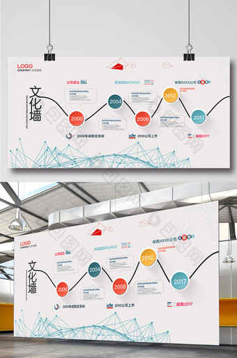 企业文化墙设计模板图片