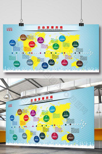 企业发展历程文化墙图片