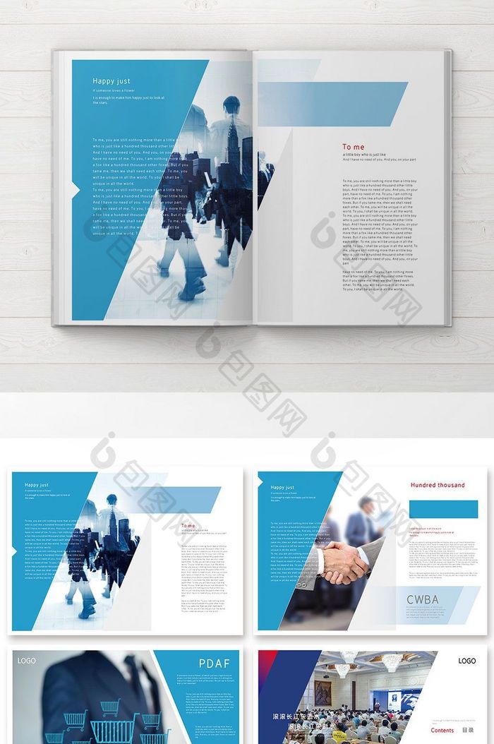 商务风格企业宣传画册设计