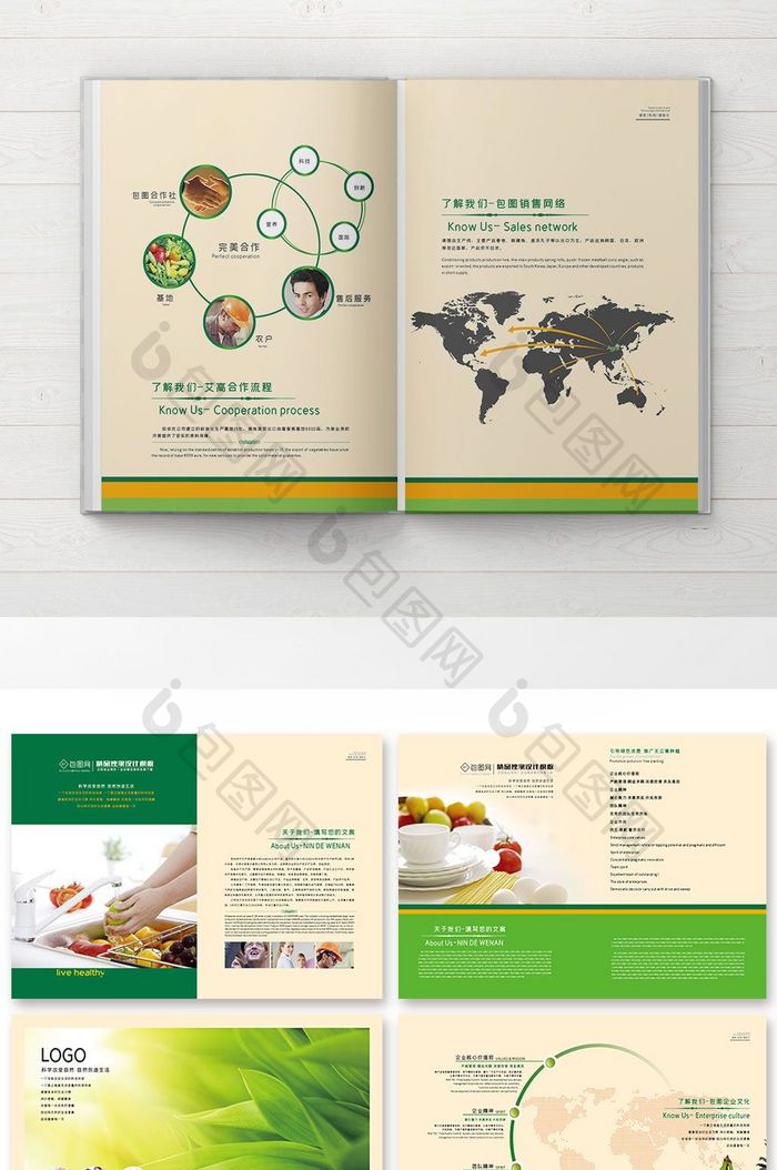 整套高档果蔬产品食品画册