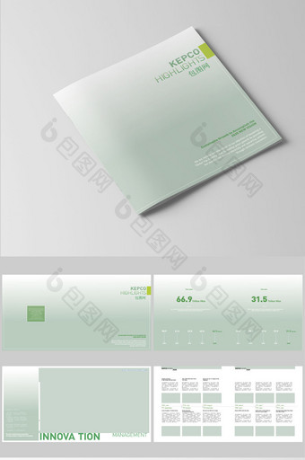 一本欧美黑白极简风格的企业画册设计图片