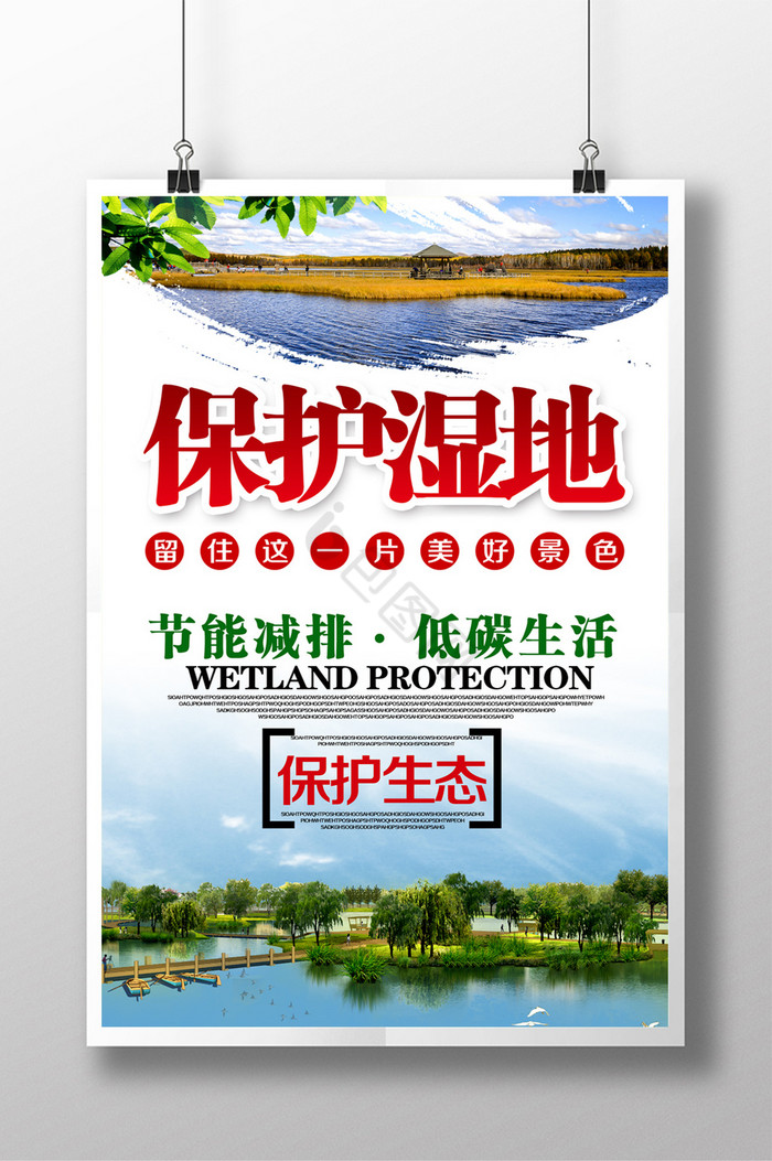 保护湿地图片