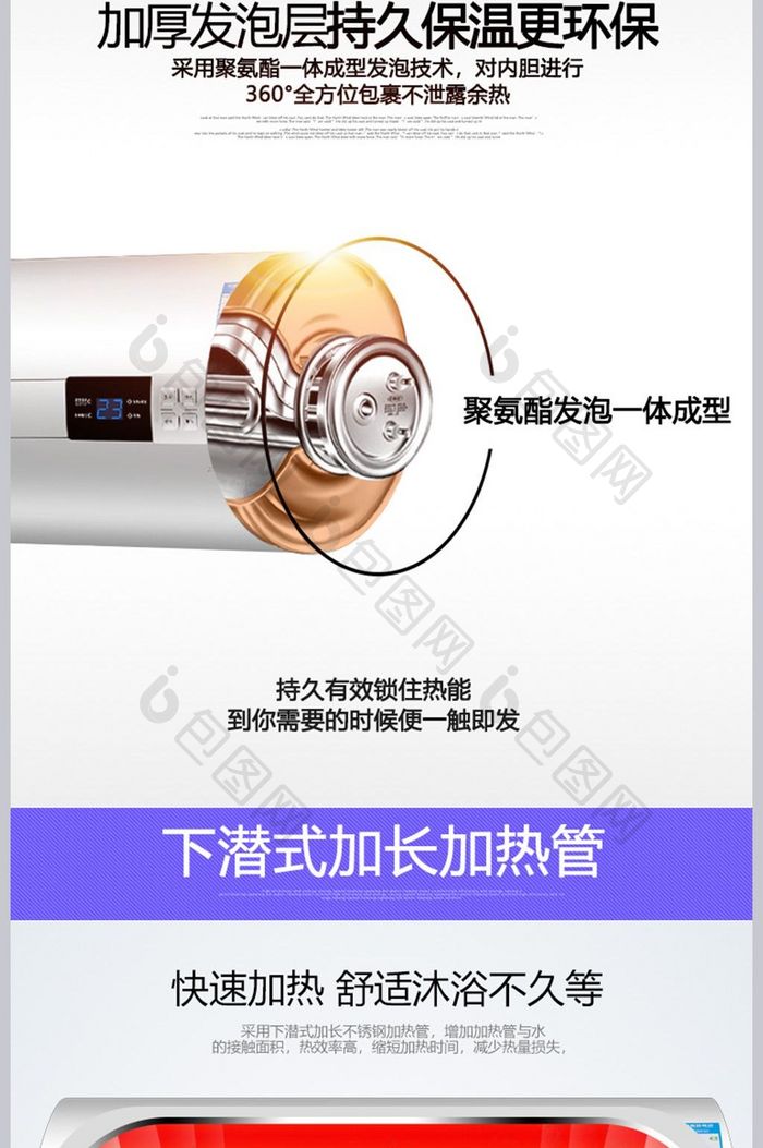 智能电热水器产品功能介绍详情图